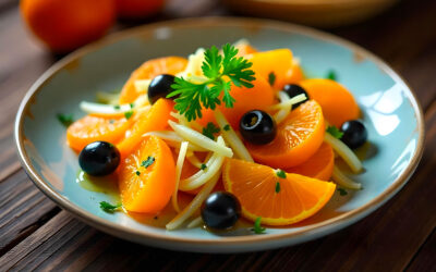 Insalata di Arance Tarocco, Finocchi e Olive nere